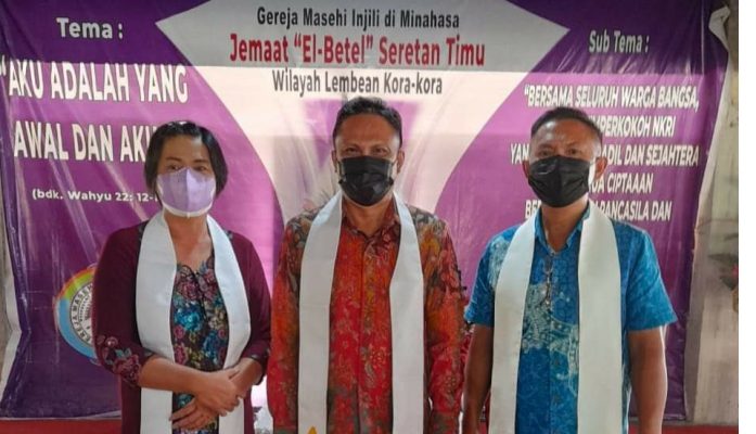 Ibadah Pengutusan Edwin Roring Sebagai Sekda Kota Tomohon