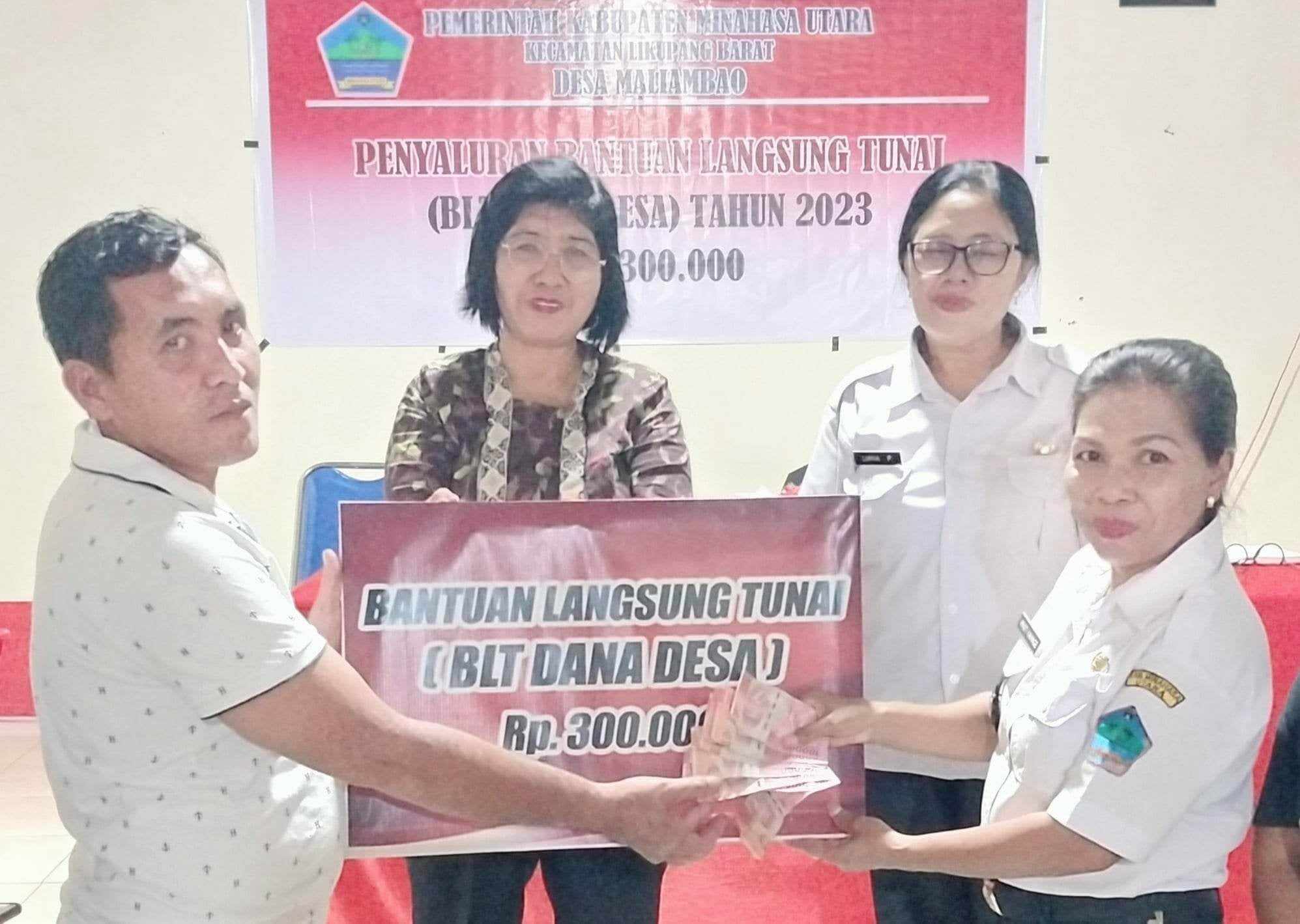 PemDes Maliambao Likupang Barat Salurkan BLT kepada 60 KPM