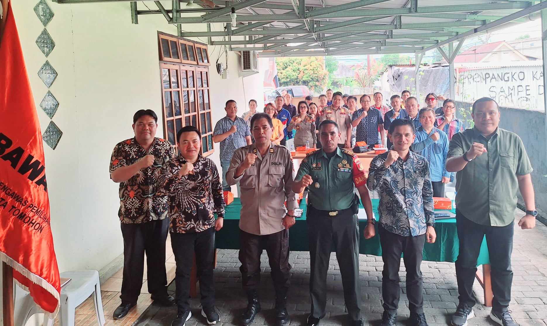 Rakor Bawaslu, Kowaas : Alat Peraga Sosialisasi  Pemilu di Kota Tomohon Akan Ditertibkan