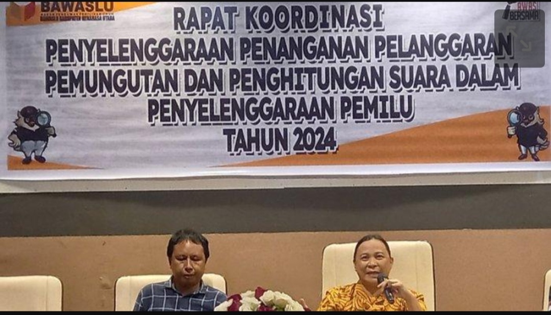 Bawaslu Minut  Gelar Rakor Penyelenggaraan Penanganan Pelanggaran Pemungutan dan Perhitungan Suara dalam Penyelenggaraan Pemilu 2024