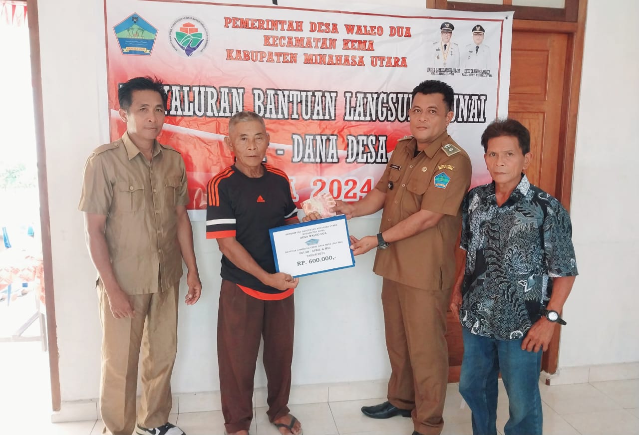 Desa Waleo Dua Salurkan BLT kepada 26 KPM dan PMT bagi Batita, Balita dan Bumil