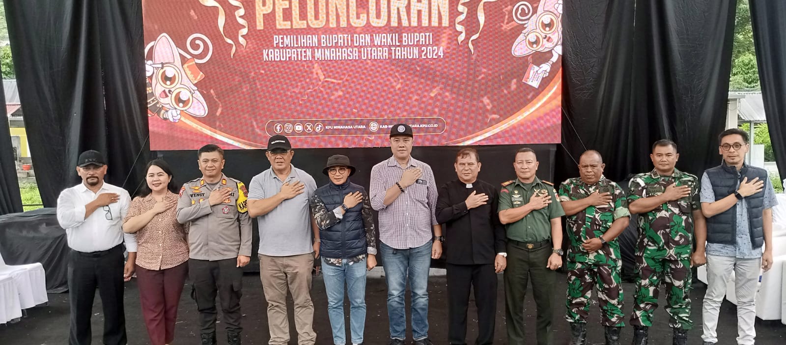 Peluncuran Tahapan Pilkada 2024, Lumanauw : Tingkatkan Partisipasi Masyarakat di Pilkada 2024