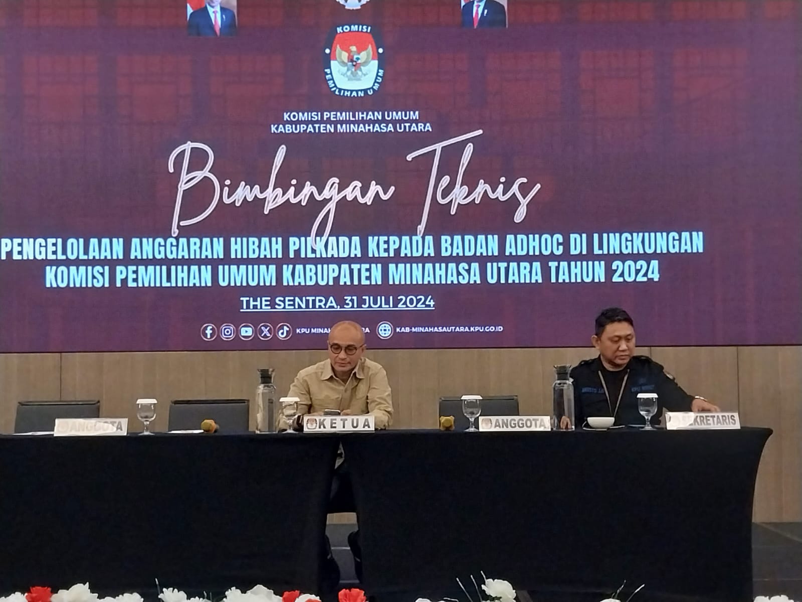 KPU MINUT Gelar Bimtek Pengelolaan Anggaran Hibah Pilkada Kepada Badan Adhoc