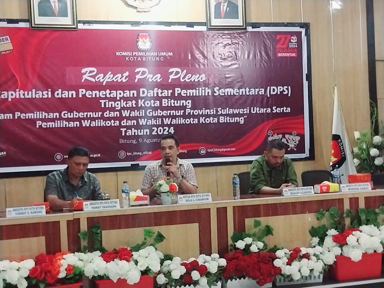 KPU Bitung Sinkronisasikan Data Persiapan Pleno Rekapitulasi dan Penetapan DPS
