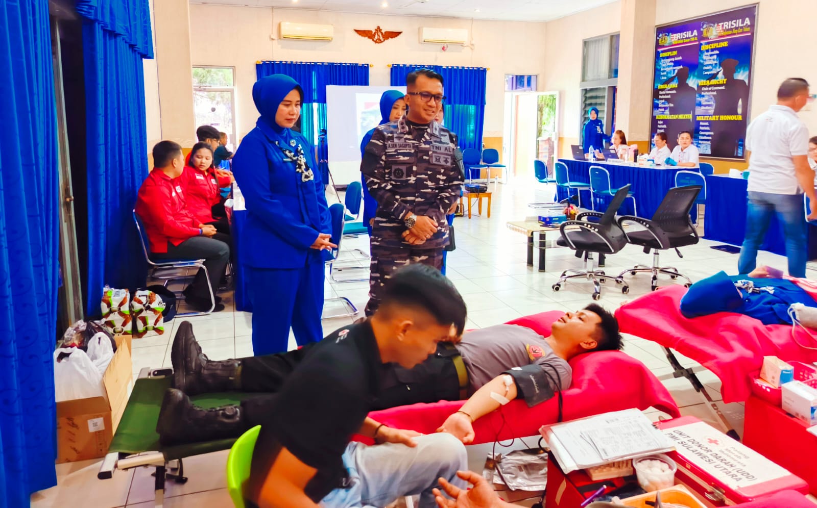“Setetes Darah untuk Indonesia”, Bakti Sosial Donor Darah Lanudal Manado Sambut HUT Ke-69 Penerbangan Angkatan Laut