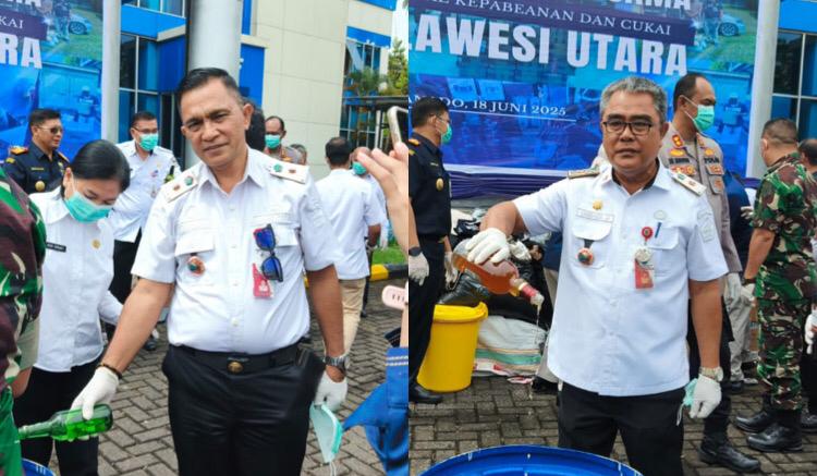 Pemkab Minut Apresiasi Bea Cukai Musnahkan Barang Ilegal, Langkah Nyata Melindungi Masyarakat