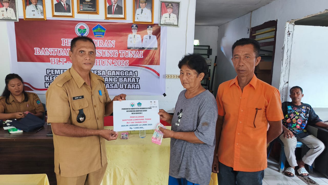 Pemerintah Desa Gangga Satu Salurkan BLT DD 2025 kepada 16 KPM