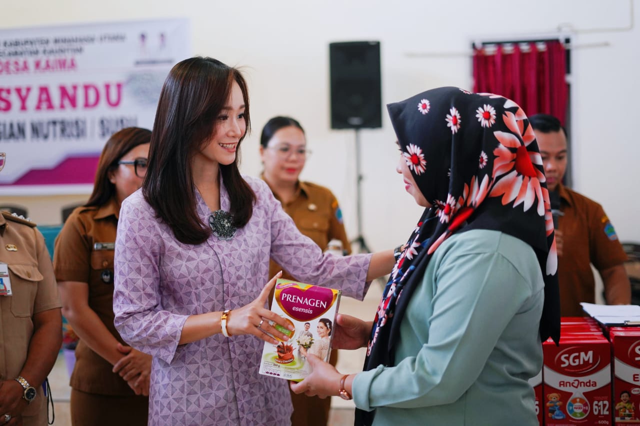 Rizya Ganda Davega Tinjau Posyandu di Desa Kaima, Dorong Peningkatan Kesehatan Anak