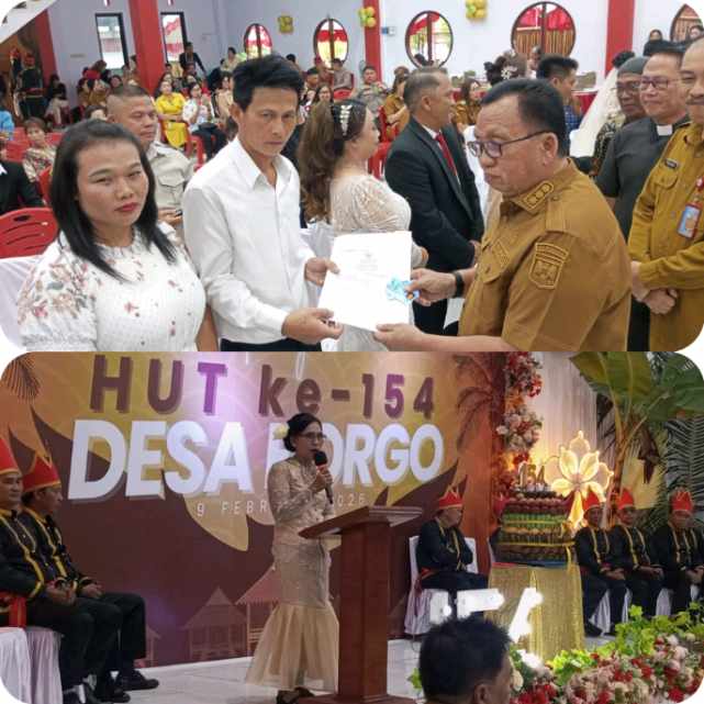 Desa Borgo Rayakan 154 Tahun, Bupati Minahasa Hadir di Tengah Masyarakat
