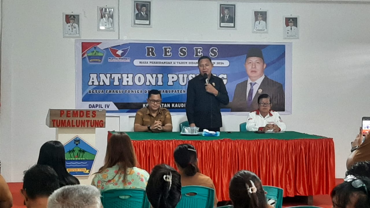Anggota DPRD Minut Anthoni Pusung Gelar Reses, Serap Aspirasi Masyarakat