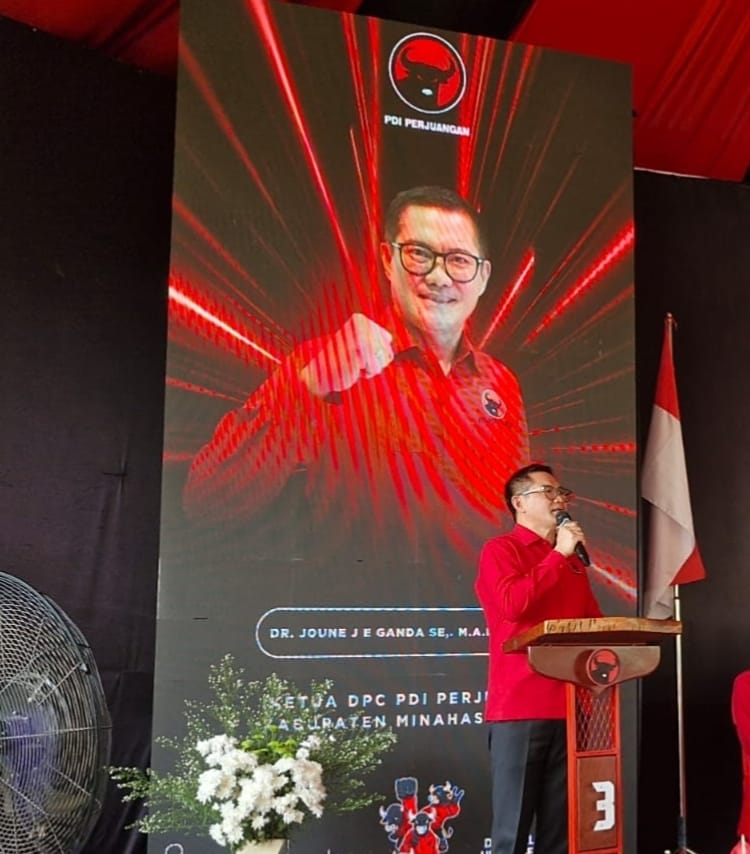 PDIP Minut Gelar Musancab, Joune Ganda dan Olly Siapkan Kader Hadapi 2029