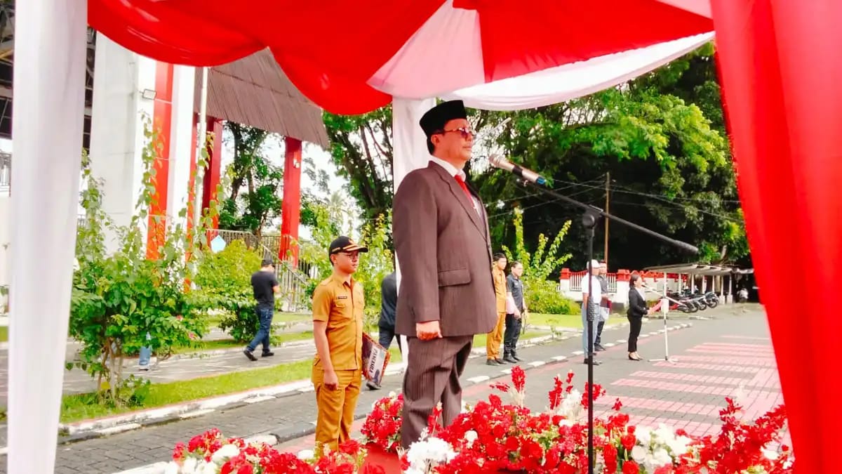 Sekda Novly Wowiling Pimpin Upacara Hari Lahir, Sampaikan Amanat Kepala BPIP RI