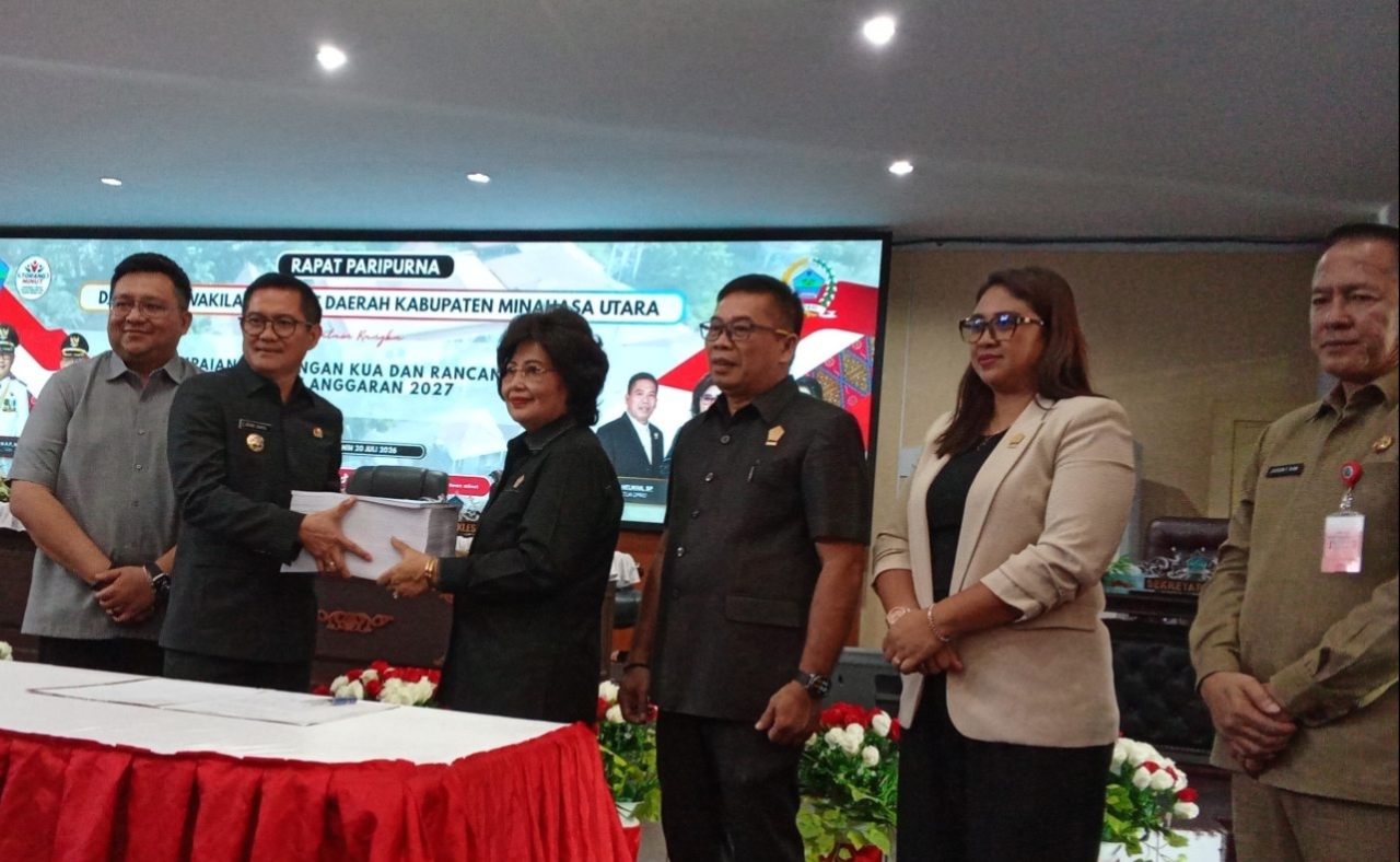 DPRD Minut Gelar Paripurna, Bahas Rancangan KUA-PPAS 2027