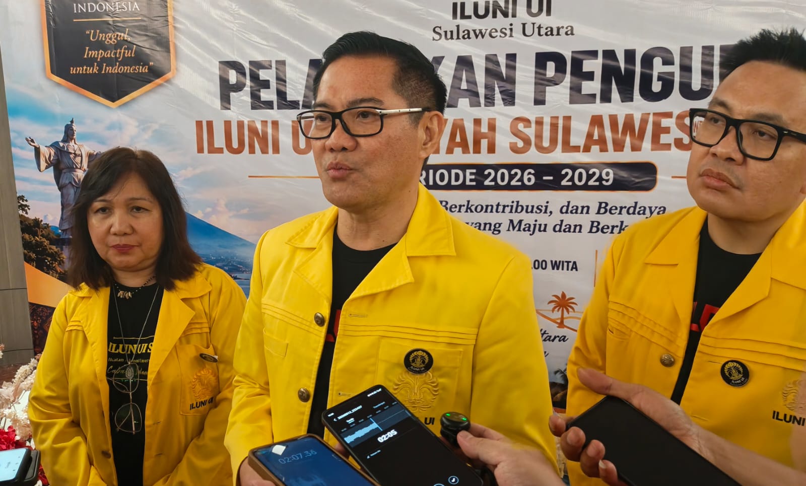 Pengurus ILUNI UI Sulut Dilantik, Ketua Umum Joune Ganda: Beri Kontribusi Ilmu untuk Kemajuan Sulut