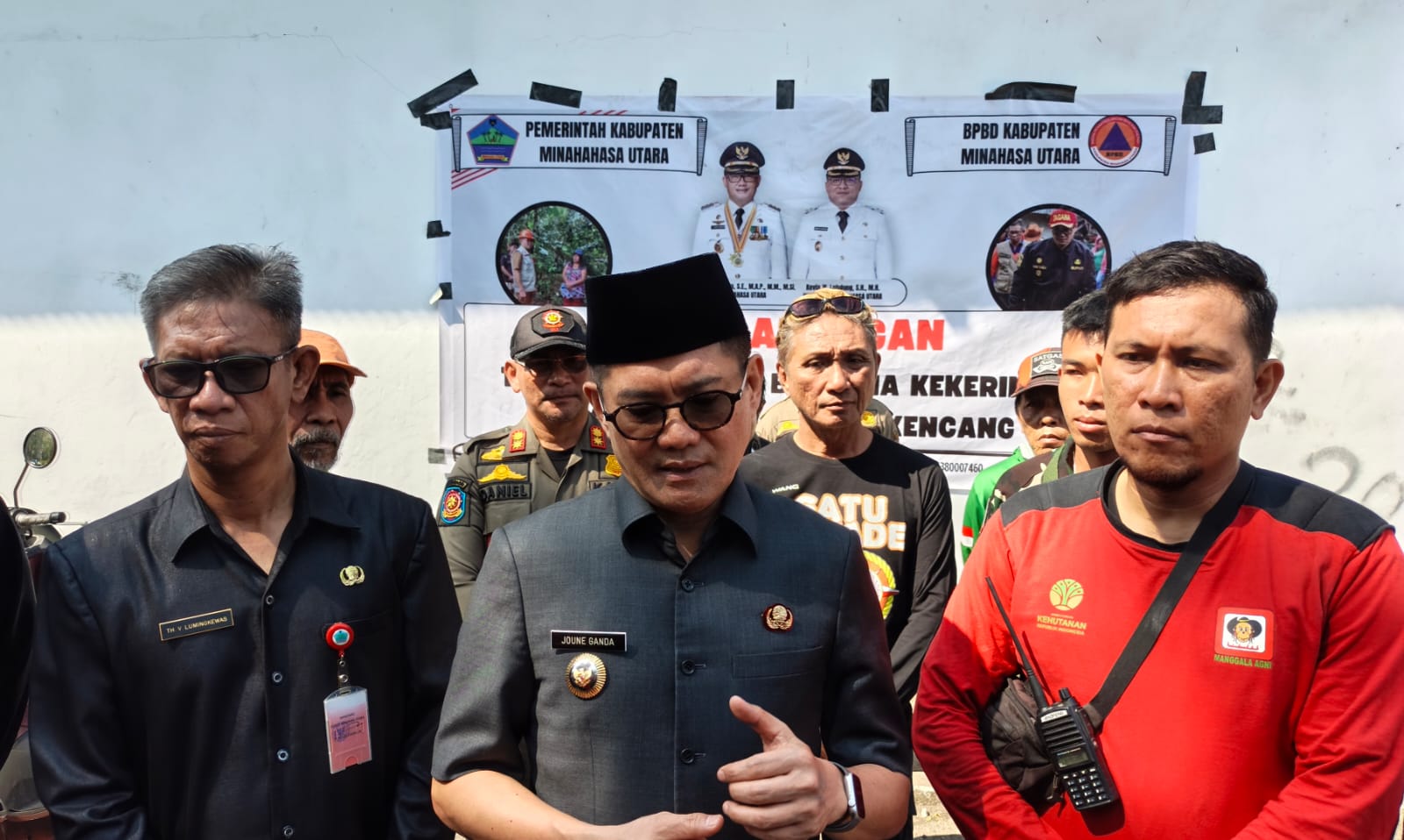 Bupati Joune Ganda Tinjau Posko Karhutla, Pemkab Siapkan Skenario Penanganan dan Dapur Umum