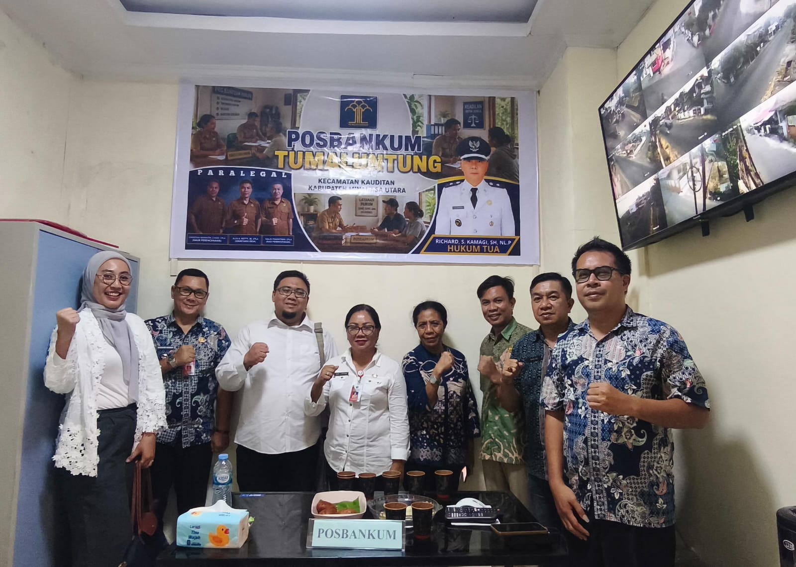 Desa Wisata Tumaluntung Dinilai Mampu Jalankan Posbankum, Tim Kemensetneg dan BPHN Lakukan Monev 